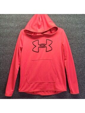Under Armour Womens Pink Hollow Logo Hoodie Sz XS